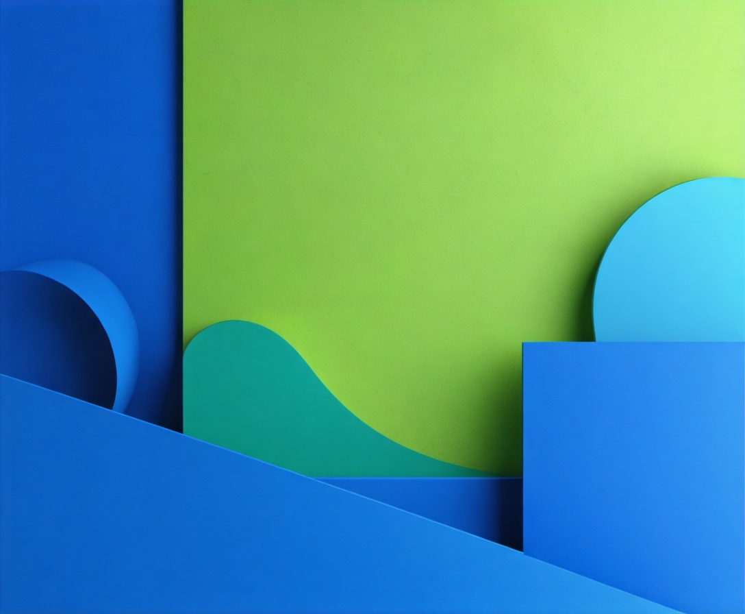 Минималистичный фон с геометрическими фигурами в технологичном стиле