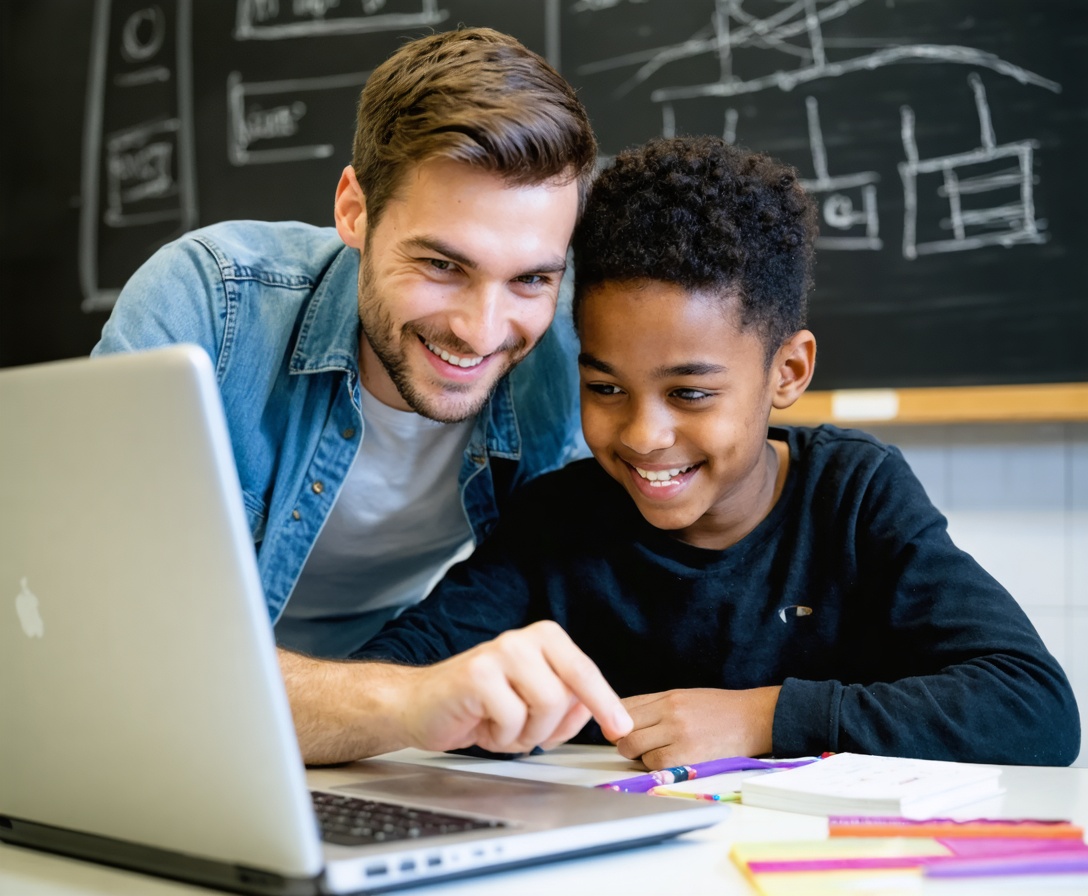 Ментор помогает студенту разобраться в коде